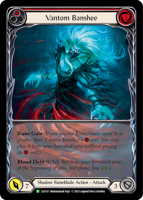 [157]【EN】【Rainbow Foil】Vantom Banshee[赤]【LGS】[P][Shadow Runeblade]