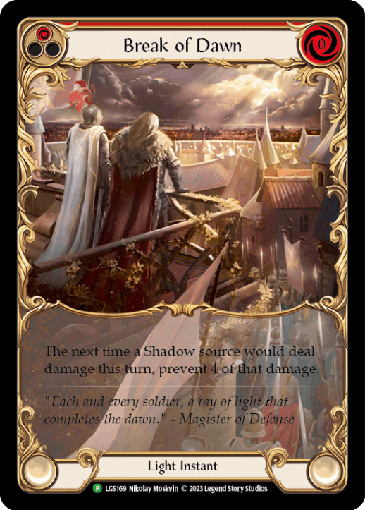 [169]【EN】【Rainbow Foil】Break of Dawn[赤]【LGS】[P][Light]
