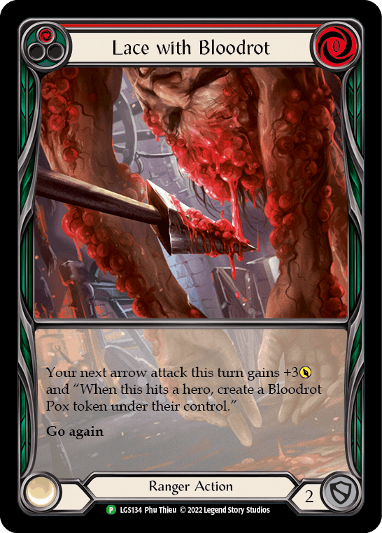 [134]【EN】【Rainbow Foil】Lace with Bloodrot [赤]【LGS】[R][Ranger]
