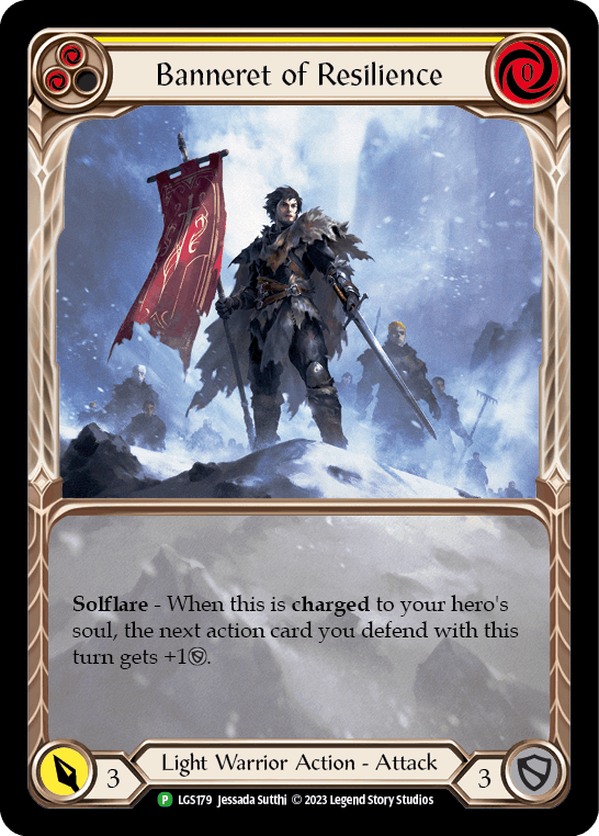 [179]【EN】【Rainbow Foil】Banneret of Resilience【LGS】[P][Light Warrior]