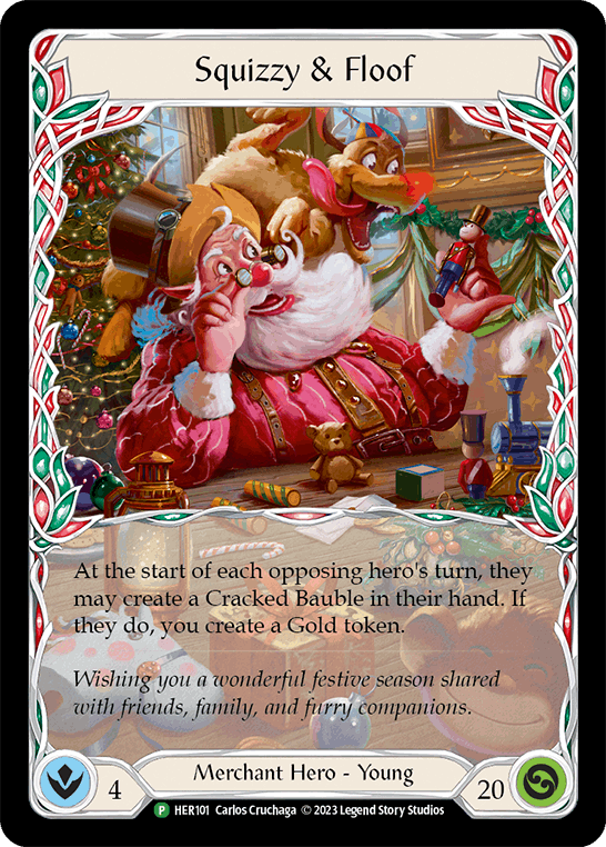 [101]【EN】【Rainbow Foil】Squizzy & Floof【HERO】[P][Merchant][Hero]