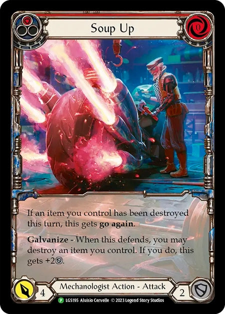 ★特価品★[195]【EN】【Rainbow Foil】Soup Up (赤)【LGS】[P]