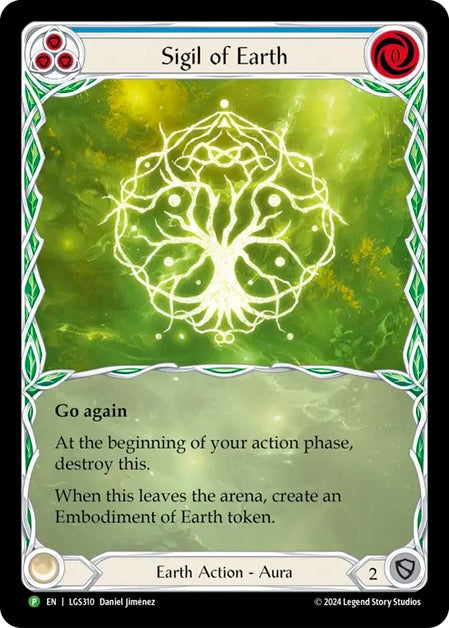 ★特価品★[310]【JP】【Rainbow Foil】大地の印 / Sigil of Earth (青)【LGS】[P]