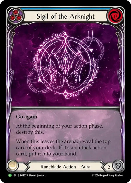 ★特価品★[325]【EN】【Rainbow Foil】Sigil of the Arknight / アークナイトの印 (青) 【LGS】[P]