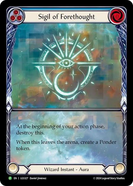 ★特価品★[327]【EN】【Rainbow Foil】Sigil of Forethought / 予見の印 (青)【LGS】[P]