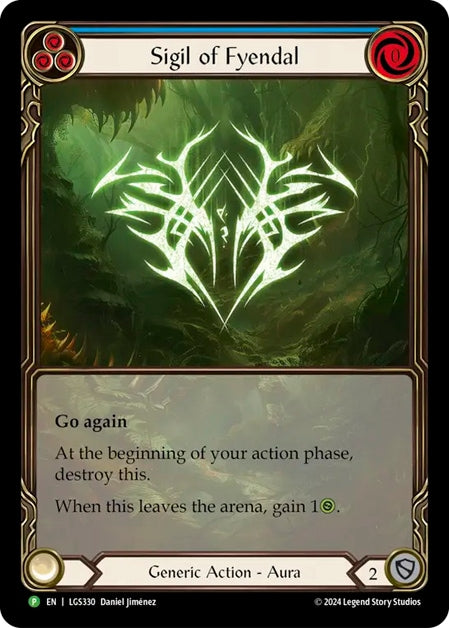 ★特価品★[330]【EN】【Rainbow Foil】Sigil of Fyendal / フィエンダルの印 (青)【LGS】[P]