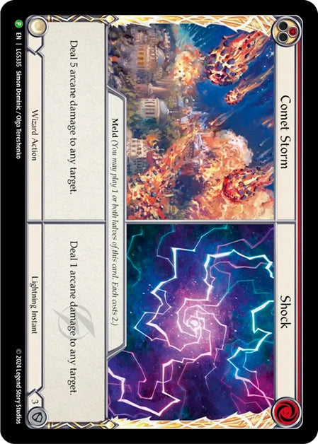 ★特価品★[335]【EN】【Cold Foil】Comet Storm//Shock/彗星の嵐//ショック (赤)【LGS】[P]