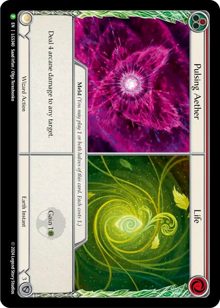 ★特価品★[340]【EN】【Cold Foil】Pulsing Aether//Life/エーテルの脈動//生命 (赤)【LGS】[P]