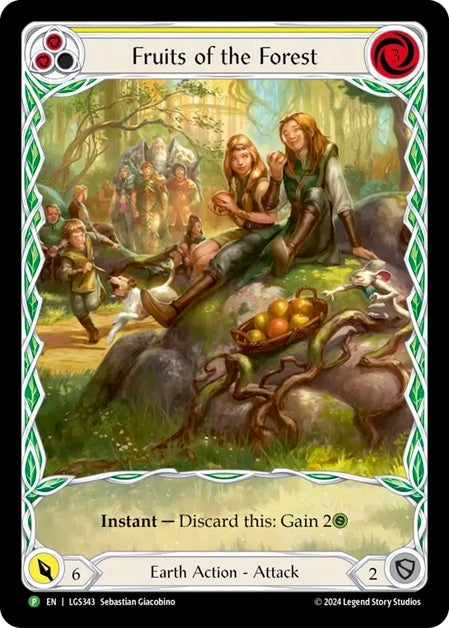 ★特価品★[343]【EN】【Rainbow Foil】Fruits of the Forest / 森の果実 (黄) 【LGS】[P]