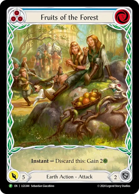 ★特価品★[344]【EN】【Rainbow Foil】Fruits of the Forest / 森の果実 (青)【LGS】[P]