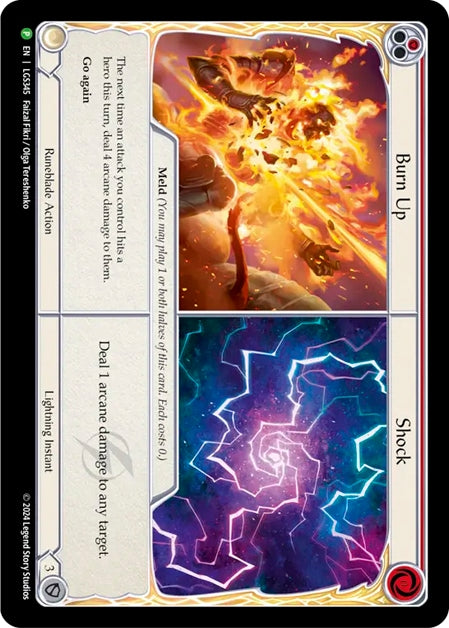 ★特価品★[345]【EN】【Cold Foil】Burn Up // Shock/燃焼 // ショック (赤)【LGS】[P]