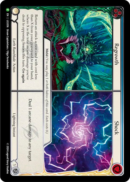 ★特価品★[356]【EN】【Cold Foil】Regrowth//Shock/新たな成長//ショック (青)【LGS】[P]