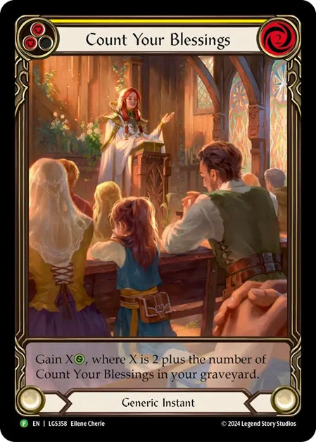 ★特価品★[358]【EN】【Rainbow Foil】Count Your Blessings / 祝福への感謝 (黄)【LGS】[P]