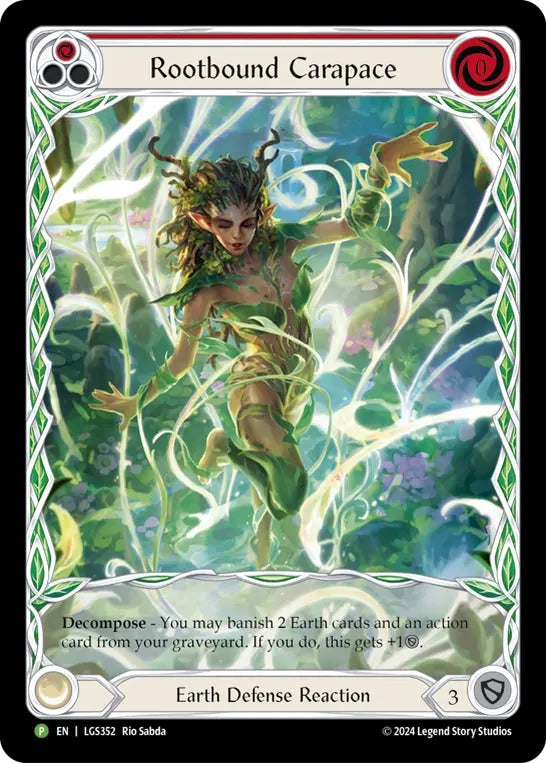 ★特価品★[352]【EN】【Rainbow Foil】Rootbound Carapace / 絡み根の外殻 (赤)【LGS】[P]