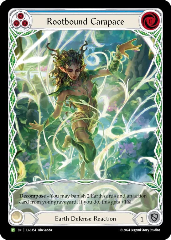 ★特価品★[354]【EN】【Rainbow Foil】Rootbound Carapace / 絡み根の外殻 (青)【LGS】[P]