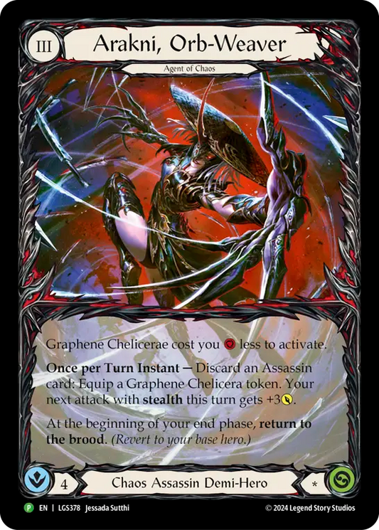 ★特価品★[378]【EN】【Rainbow Foil】Arakni, Orb Weaver / 円環蜘蛛のアラクニ【LGS】[P]