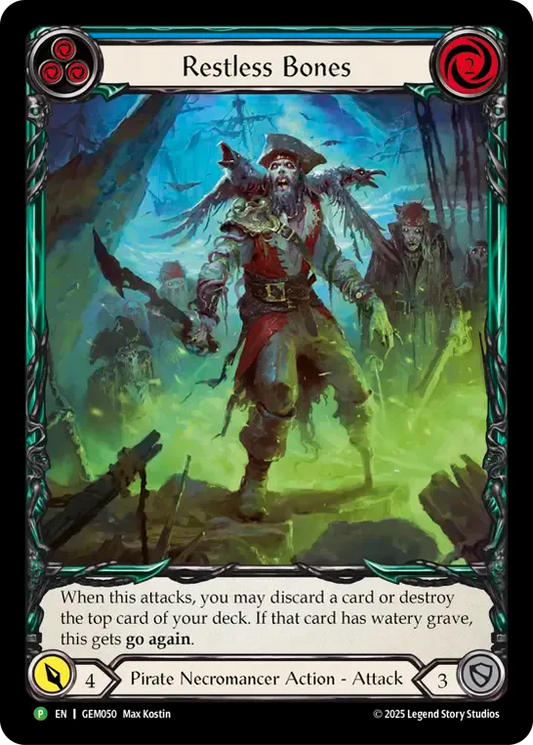★特価品★[050]【EN】Restless Bones / 彷徨う骸骨 (青)【GEM】[P]