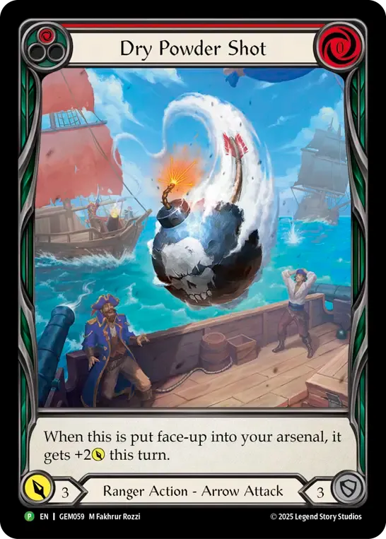 ★特価品★[059]【EN】Dry Powder Shot / 爆弾の射撃 (赤)【GEM】[P]