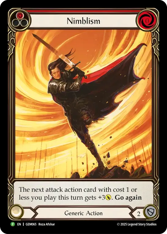 ★特価品★[065]【EN】【Rainbow Foil】Nimblism / 機敏主義 (赤)【GEM】[P]