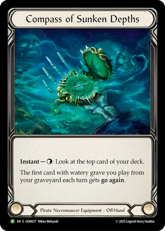 ★特価品★[037]【EN】【Cold Foil】 Compass of Sunken Depths【GEM】[P]
