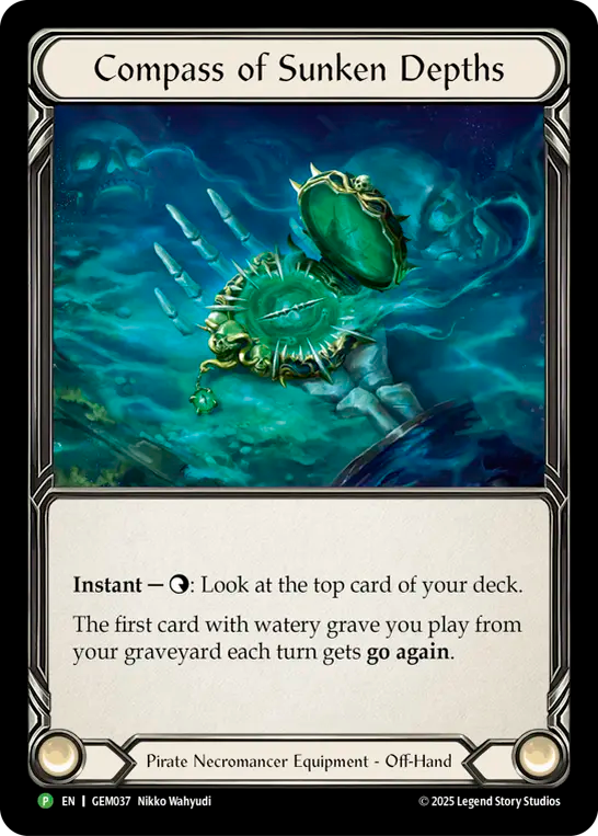 ★特価品★[037]【EN】【Cold Foil】 Compass of Sunken Depths【GEM】[P]
