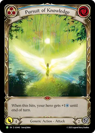 ★特価品★[442]【EN】【Cold Foil】Pursuit of Knowledge【LGS】[P]