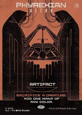 [016]【EN】■ボーダーレス■ファイレクシアの供犠台/Phyrexian Altar【SLC】[R][茶]