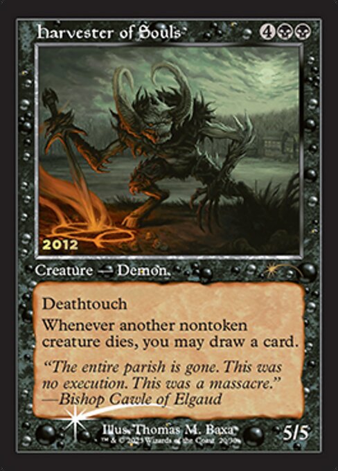[020]【EN】【FOIL】魂の収穫者/Harvester of Souls【PRM】[P][黒]
