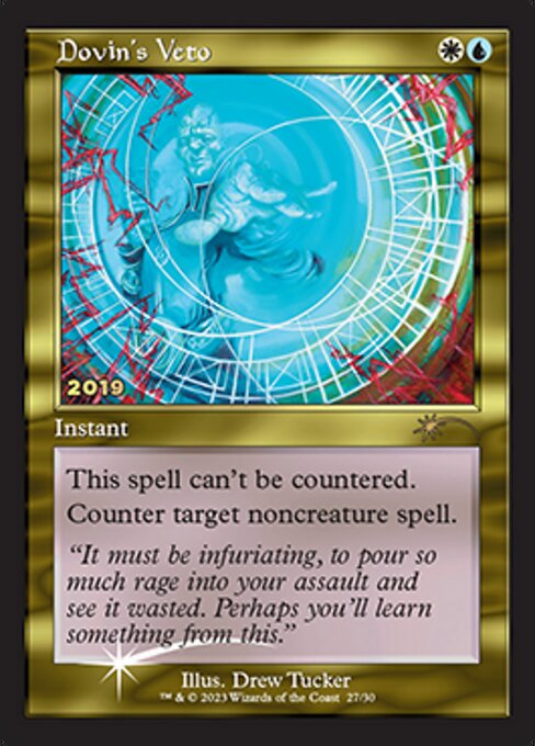 [027]【EN】【FOIL】ドビンの拒否権/Dovin's Veto【PRM】[P][多色]