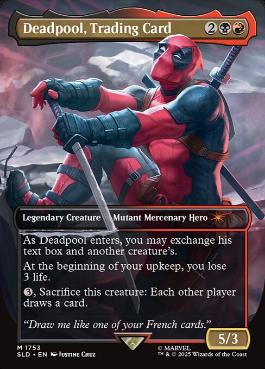 [1753]【EN】Deadpool, Trading Card【SLD】[P][多色]