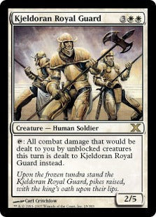 [025]【EN】【FOIL】キイェルドーの近衛隊/Kjeldoran Royal Guard【10ED】[R][白]