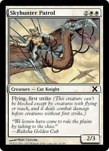 [041]【JP】【FOIL】空狩人の巡回兵/Skyhunter Patrol【10ED】[C][白]