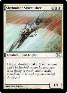 [043]【JP】【FOIL】空狩人の散兵/Skyhunter Skirmisher【10ED】[U][白]