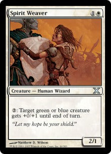 [046]【JP】【FOIL】魂の織り手/Spirit Weaver【10ED】[U][白]