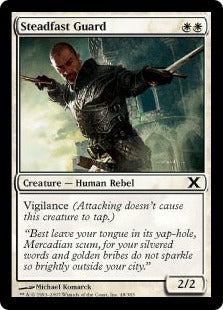 [048]【EN】【FOIL】不動の守備兵/Steadfast Guard【10ED】[C][白]