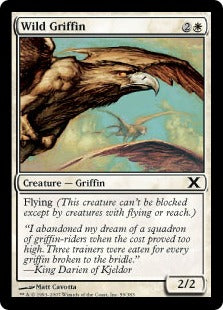 [059]【JP】【FOIL】野生のグリフィン/Wild Griffin【10ED】[C][白]