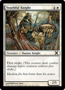 [062]【JP】【FOIL】若年の騎士/Youthful Knight【10ED】[C][白]