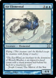 [064]【JP】大気の精霊/Air Elemental【10ED】[U][青]