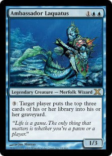 [065]【EN】【FOIL】ラクァタス大使/Ambassador Laquatus【10ED】[R][青]