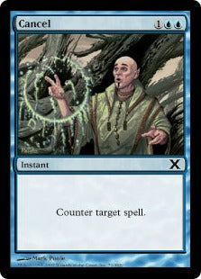 [071]【EN】【FOIL】取り消し/Cancel【10ED】[C][青]