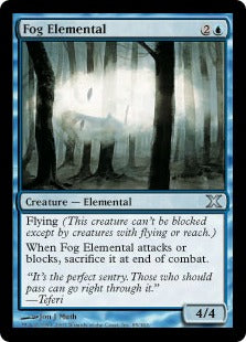 [085]【JP】濃霧の精霊/Fog Elemental【10ED】[U][青]