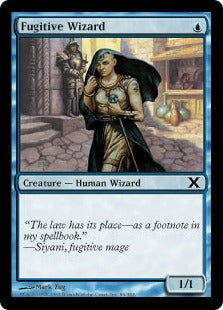 [086]【JP】【FOIL】脱走魔術師/Fugitive Wizard【10ED】[C][青]