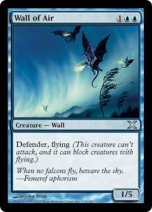[124]【JP】【FOIL】大気の壁/Wall of Air【10ED】[U][青]