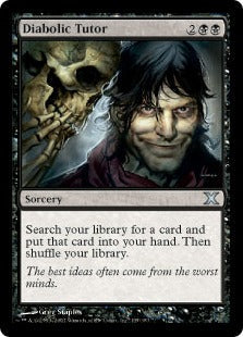 [135]【EN】【FOIL】魔性の教示者/Diabolic Tutor【10ED】[U][黒]