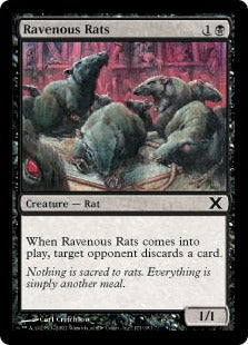 [171]【JP】貪欲なるネズミ/Ravenous Rats【10ED】[C][黒]