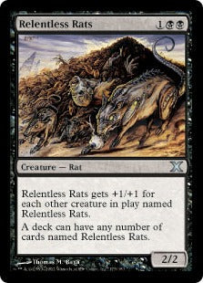 [173]【EN】【FOIL】執拗なネズミ/Relentless Rats【10ED】[U][黒]