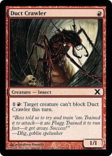 [198]【EN】【FOIL】暗渠を這うもの/Duct Crawler【10ED】[C][赤]