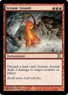 [228]【JP】【FOIL】突撃の地鳴り/Seismic Assault【10ED】[R][赤]