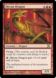 [230]【EN】【FOIL】シヴ山のドラゴン/Shivan Dragon【10ED】[R][赤]