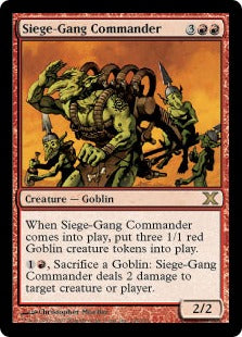 [234]【EN】【FOIL】包囲攻撃の司令官/Siege-Gang Commander【10ED】[R][赤]